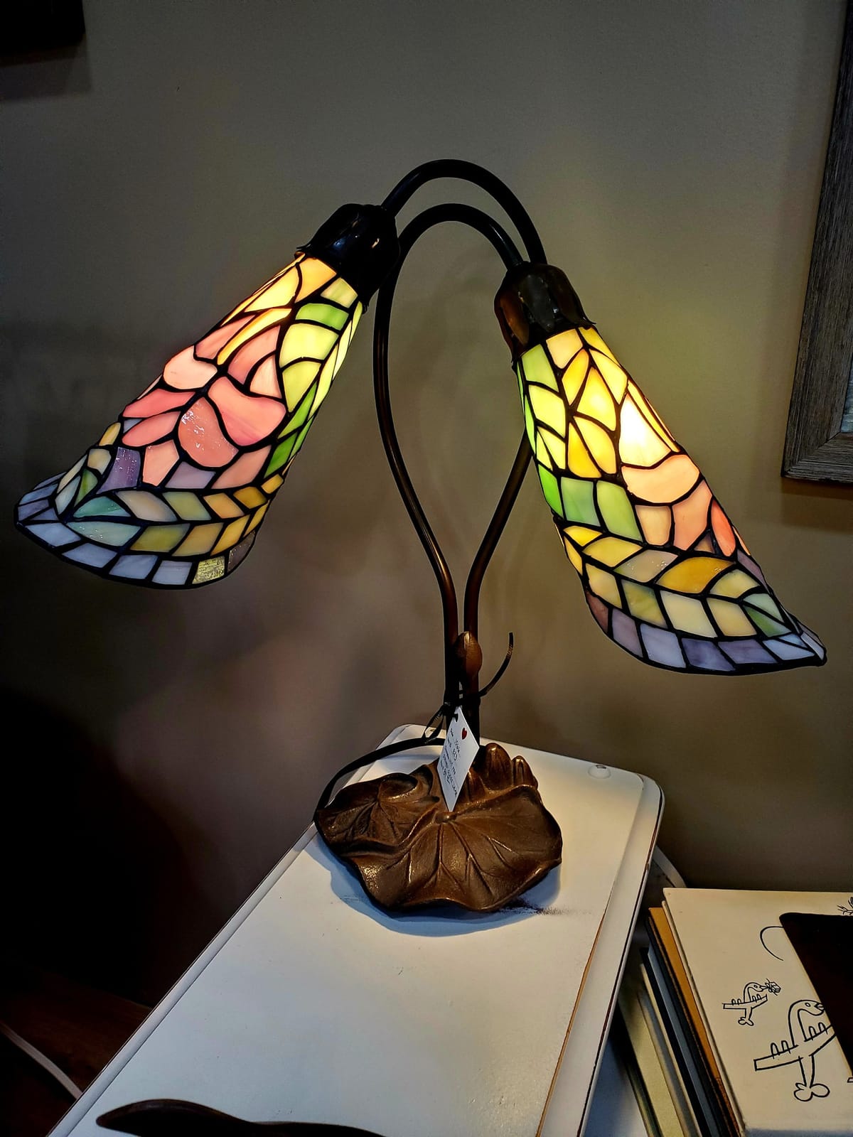 Lily Pad Stained Glass Lamp