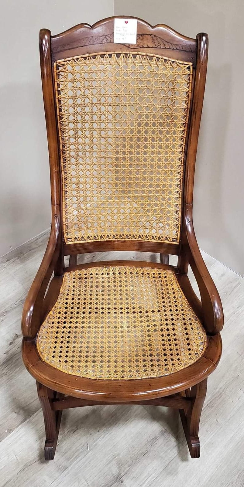 Vintage Cane Rocking Chair