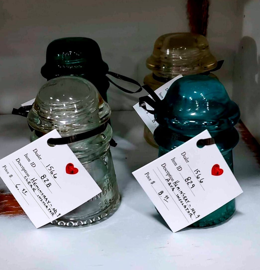 Vintage Glass Insulators Hemingray