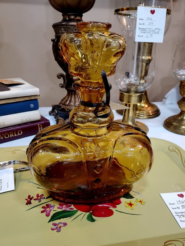 Amber Glass Decanter