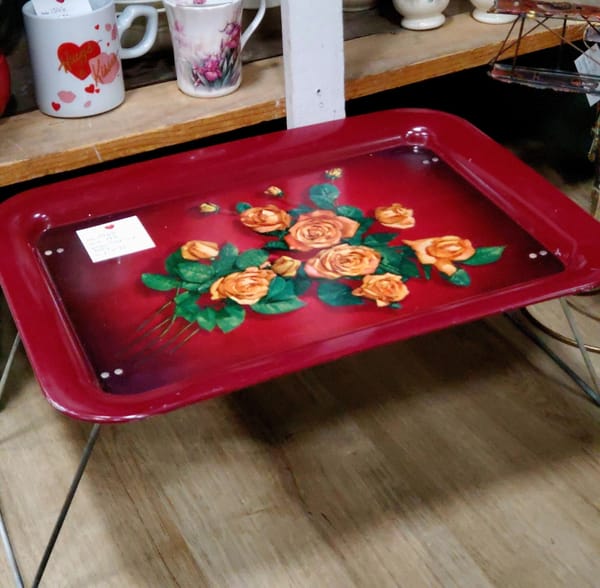 Rose Tin Tray