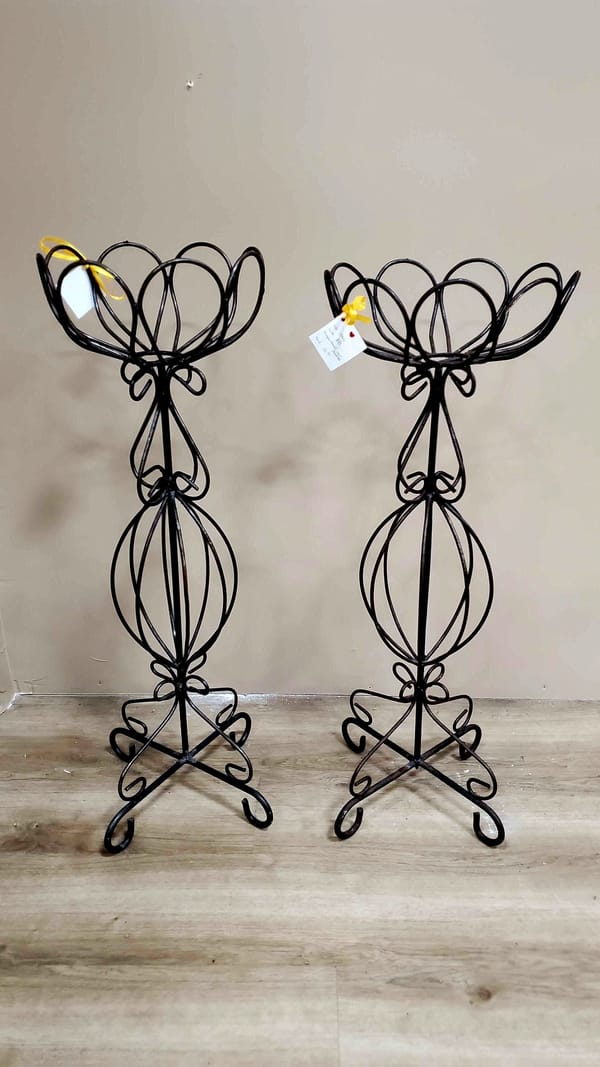 Wrought Iron Outdoor Plant Holder