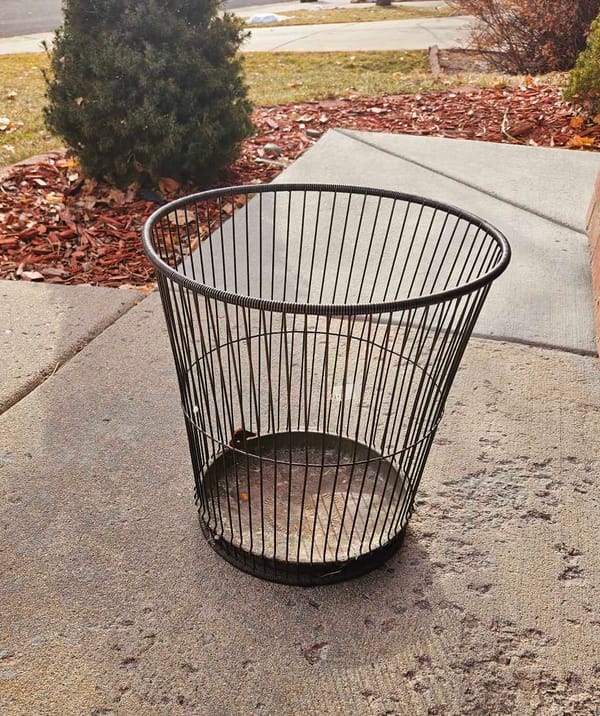 The Hidden Treasure: The Massillon Wire Basket Company Daisy Patent 1914 Waste Basket