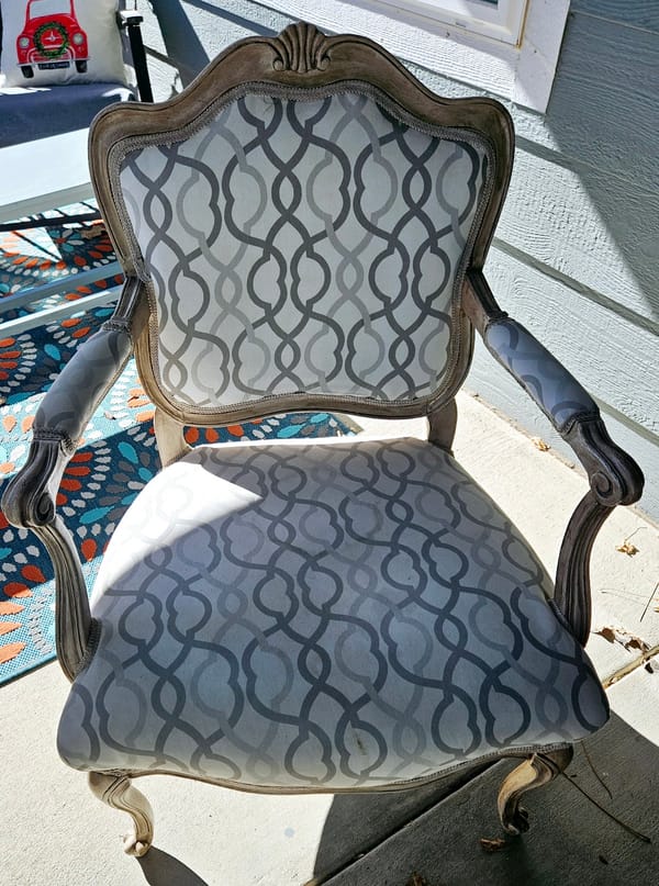 Unique French Fauteuil style arm chair - needs work